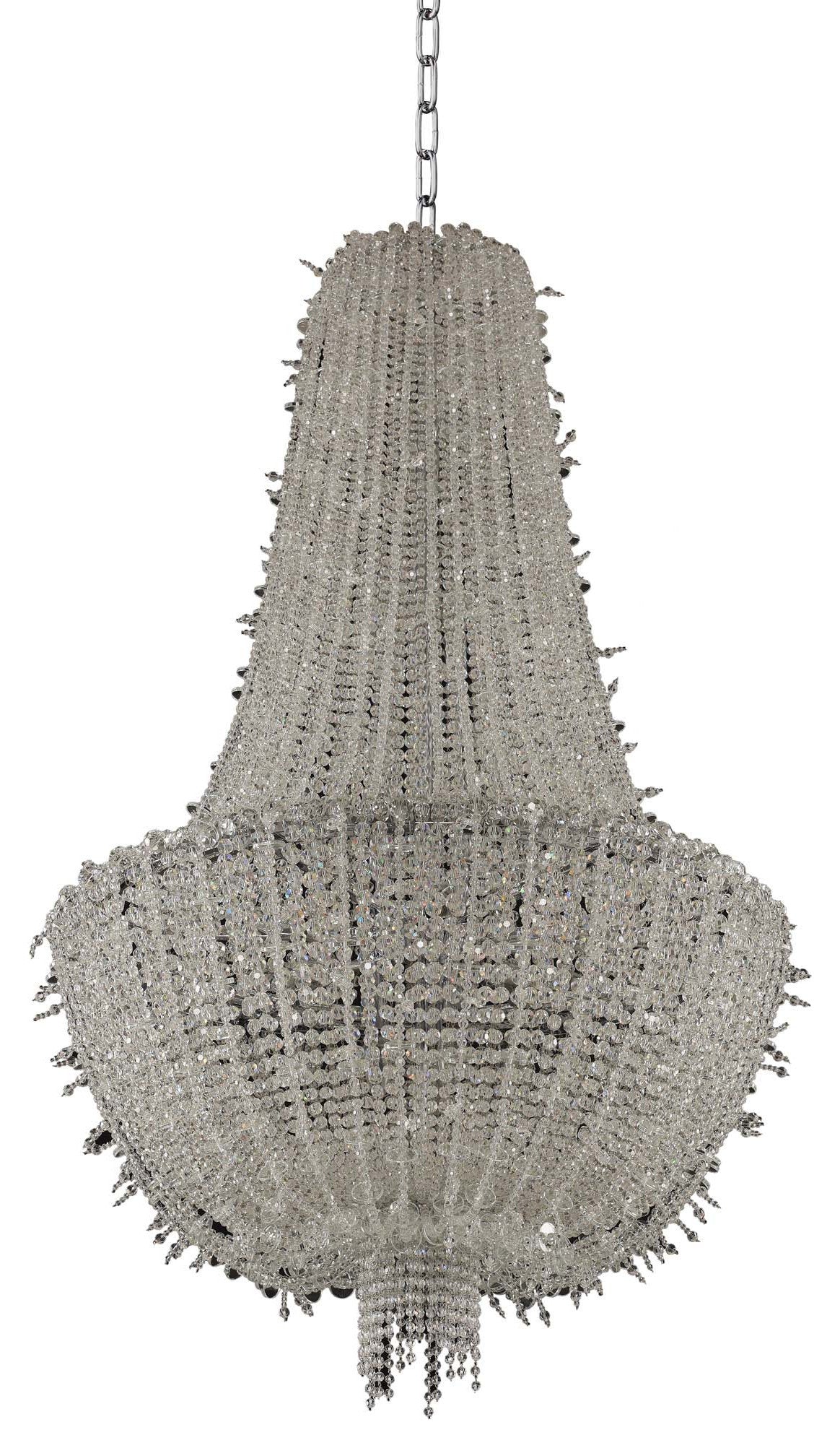Cielo 31x53" 15-Light Modern Large Pendants by AllegriBy Allegri Crystal by Kalco Lighting