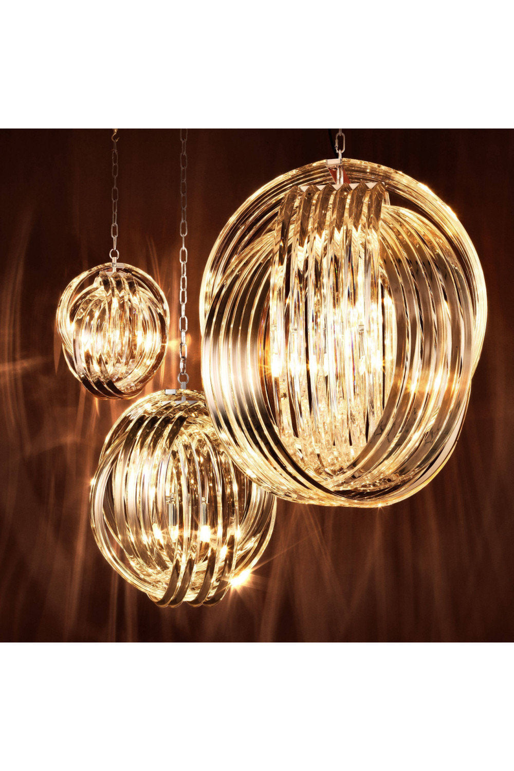 Lucite Loop Chandelier | Eichholtz Marco Polo MBy OROA - Furniture