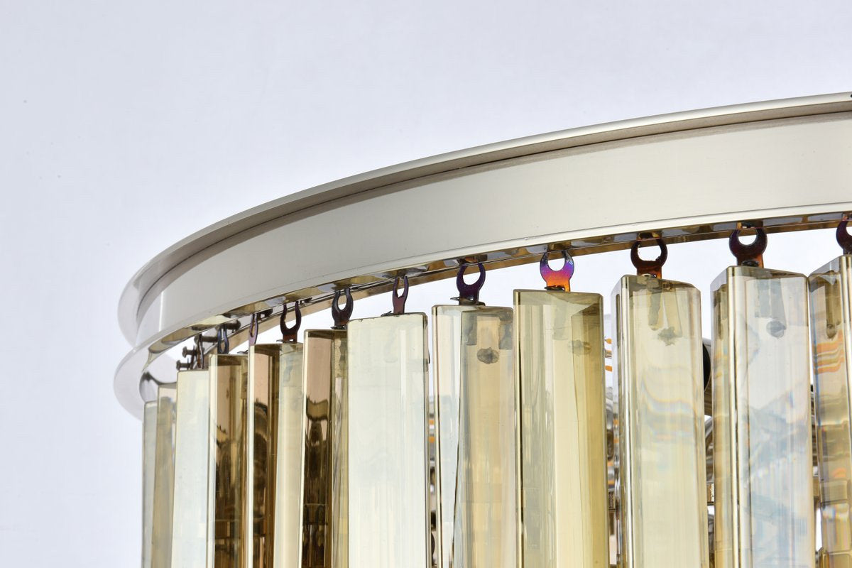 Urban Classic 1201D32PN-GT/RC 17 light polished nickel Chandelier Golden TeakBy URBAN CLASSIC