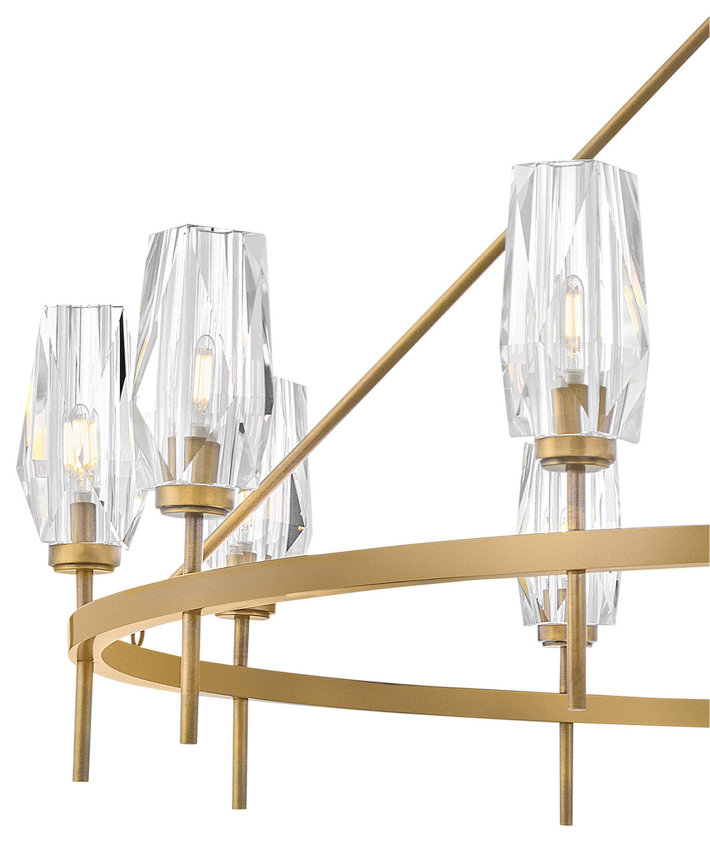 Hinkley Lighting 38259 Ana 12 Light 58"W Crystal Ring Chandelier - Black OxideBy Hinkley