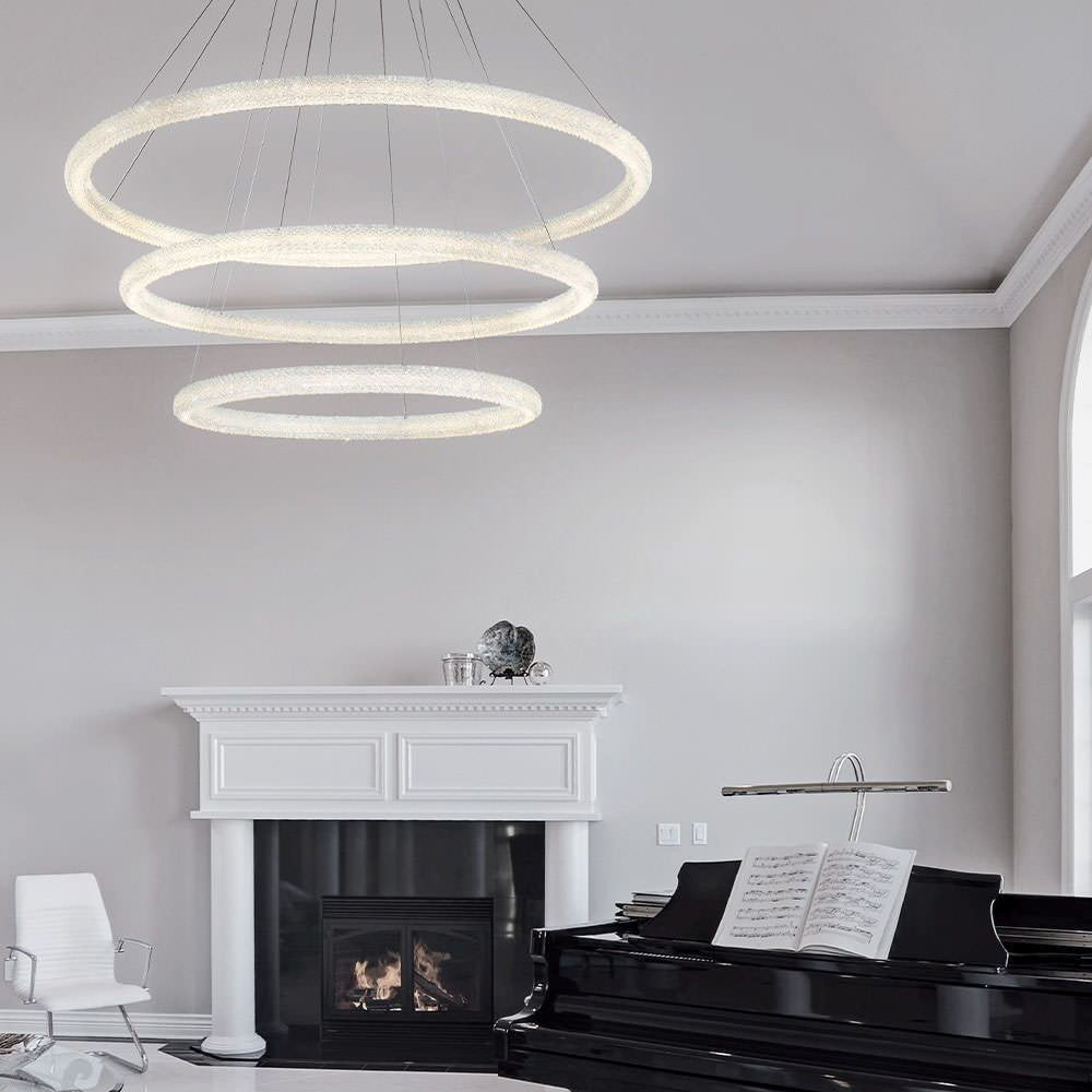 Sassi 1-Light Chandelier, ChromeBy Eurofase Lighting