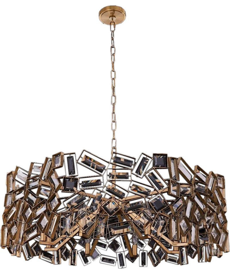 Winter Brass Pendant With Firenze CrystalBy KALCO LIGHTING