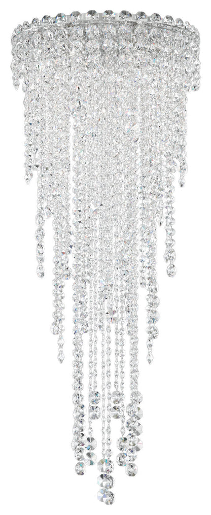 Chantant 4-Light Close to Ceiling in Stainless Steel With Clear Heritage CrystalBy Schonbek