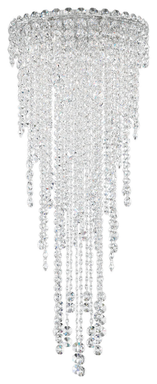 Chantant 4-Light Close to Ceiling in Stainless Steel With Clear Heritage CrystalBy Schonbek