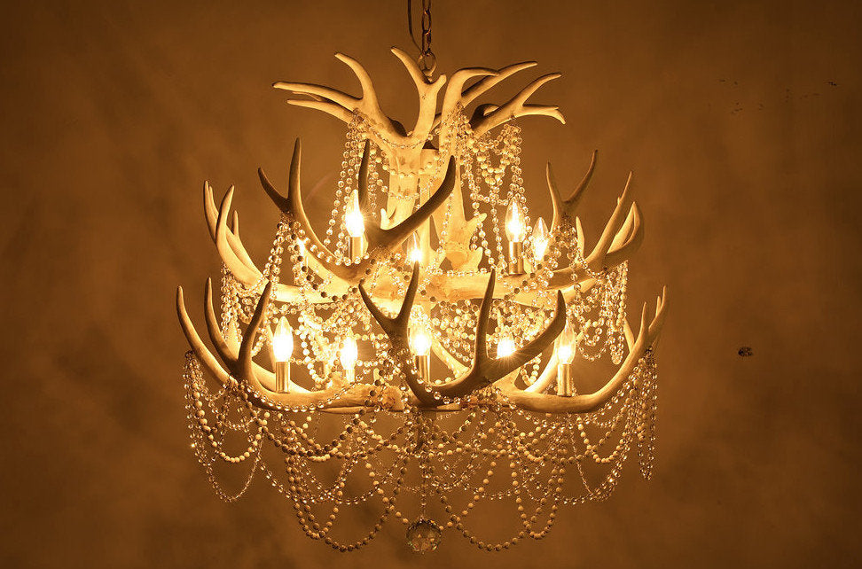 Denali 2 Tiers Antler ChandelierBy Akari Lanterns