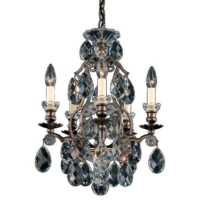 Schonbek 3769-76S 5 Light Crystal Chandelier, Heirloom BronzeBy Schonbek