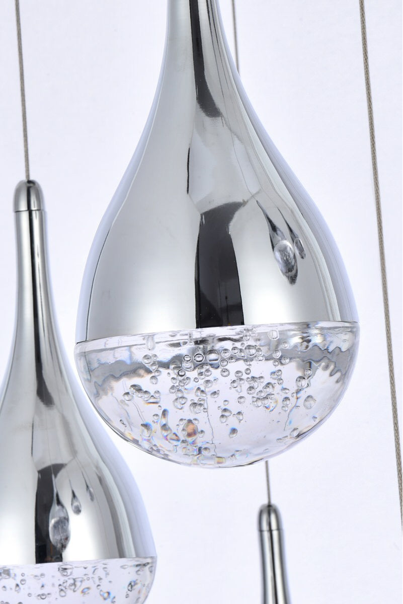 Elegant Lighting Amherst 36" Led Chandelier in ChromeBy Elegant Furniture & Lighting