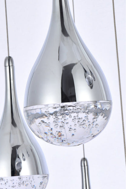 Elegant Lighting Amherst 36" Led Chandelier in ChromeBy Elegant Furniture & Lighting