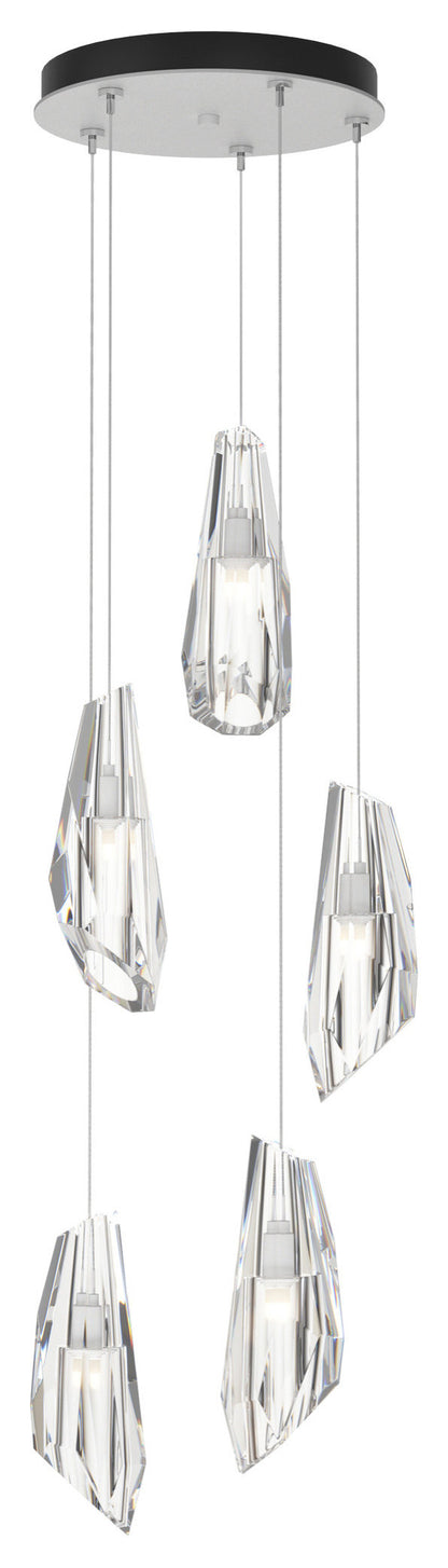 Luma 5-Light Pendant - White - Crystal - StandardBy Hubbardton Forge