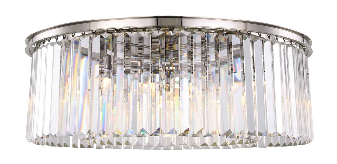 Sydney 10-Light Flush Mount, Shade: ClearBy Elegant Furniture & Lighting