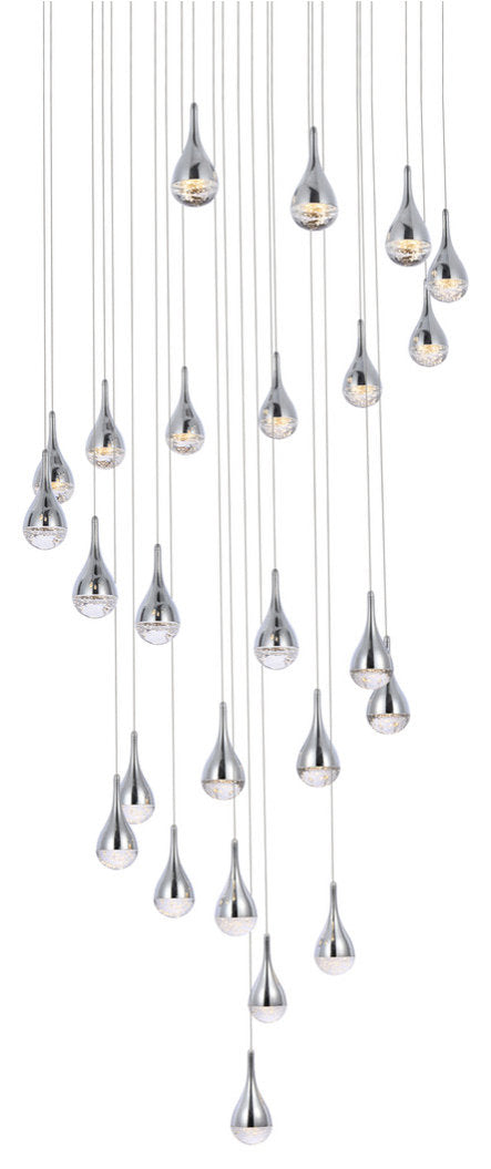 Elegant Lighting Amherst 42" Led Chandelier in ChromeBy Elegant Furniture & Lighting