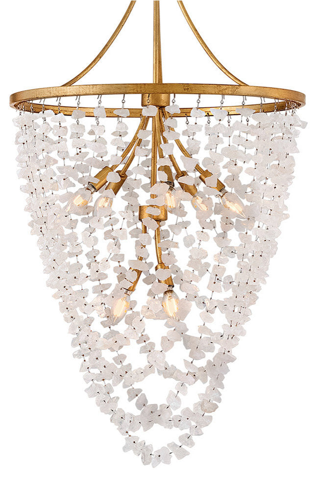 Fredrick Ramond Myra Medium Chandelier, Distressed BrassBy Hinkley