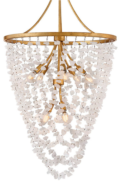 Fredrick Ramond Myra Medium Chandelier, Distressed BrassBy Hinkley