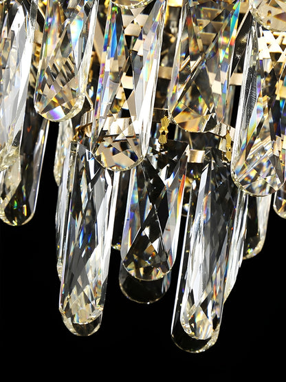 Roure | Large Classic Luxury Staircase Crystal Chandelier, 31.5"By Miron Demid LLC