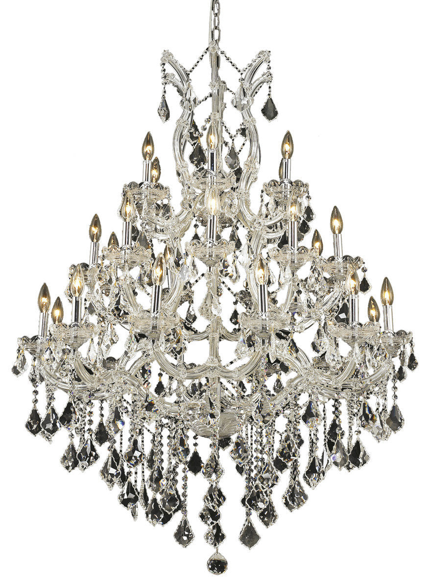 Maria Theresa 28-Light Chandelier, Chrome With Clear Royal Cut CrystalBy Elegant Furniture & Lighting