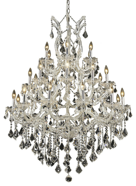 Maria Theresa 28-Light Chandelier, Chrome With Clear Royal Cut CrystalBy Elegant Furniture & Lighting