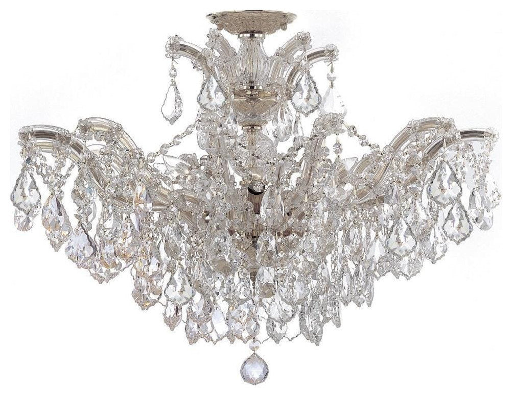 Crystorama 4439-CH-CL-S_CEILING Maria Theresa - Six Light Semi-Flush MountBy Crystorama Lighting
