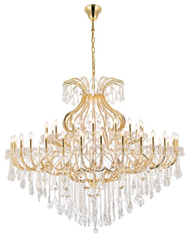 Elegant Lighting 2800G72/RC Maria Theresa 49 Light 72"W Crystal - ChromeBy Elegant Furniture & Lighting