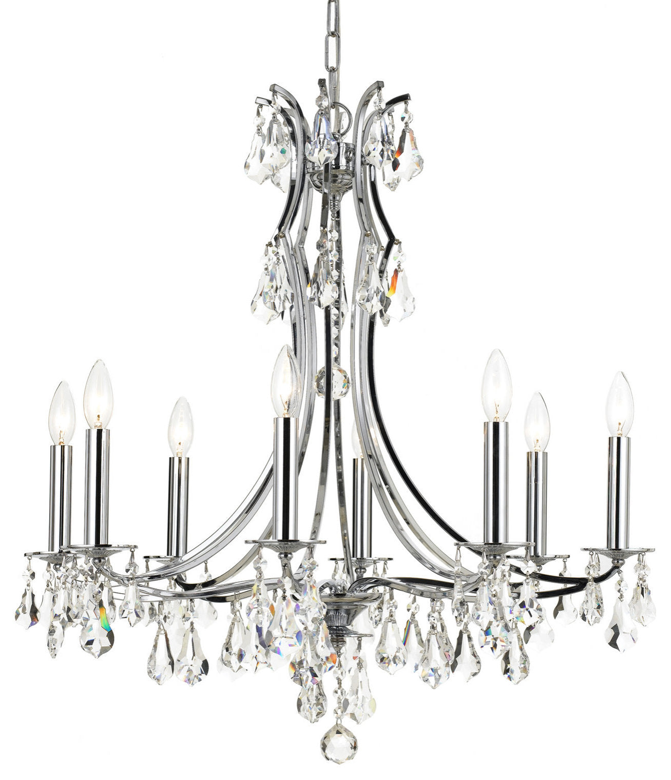 Crystorama Lighting Group 5938-CL-S Cedar 8 Light 28"W Crystal - PolishedBy Crystorama Lighting
