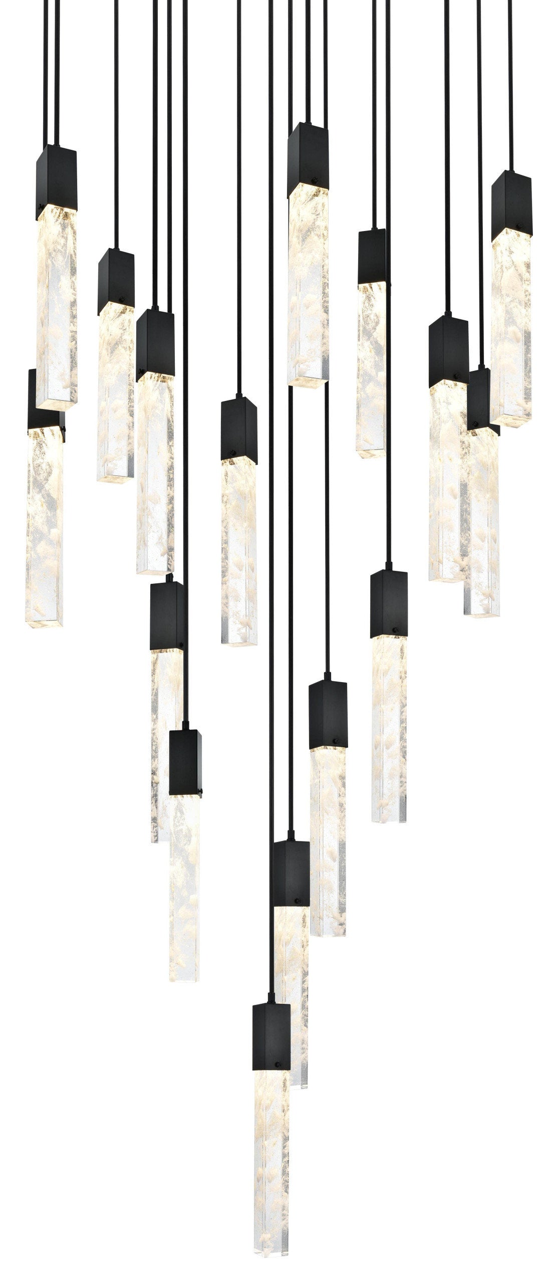 Home Living 36" Chandelier, BlackBy Home Living