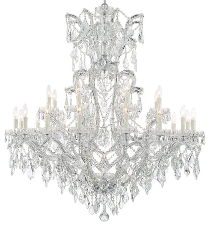 Crystorama Lighting Group 4424-CL-SAQ Maria Theresa 25 Light 46"W - GoldBy Crystorama Lighting