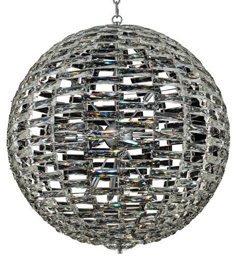 Allegri 37256 Alta 12 Light 26"W Crystal Pendant - Polished Chrome / ClearBy Allegri Crystal by Kalco Lighting