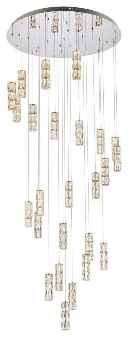 Polaris 25 Light Chandelier, ChromeBy Elegant Furniture & Lighting