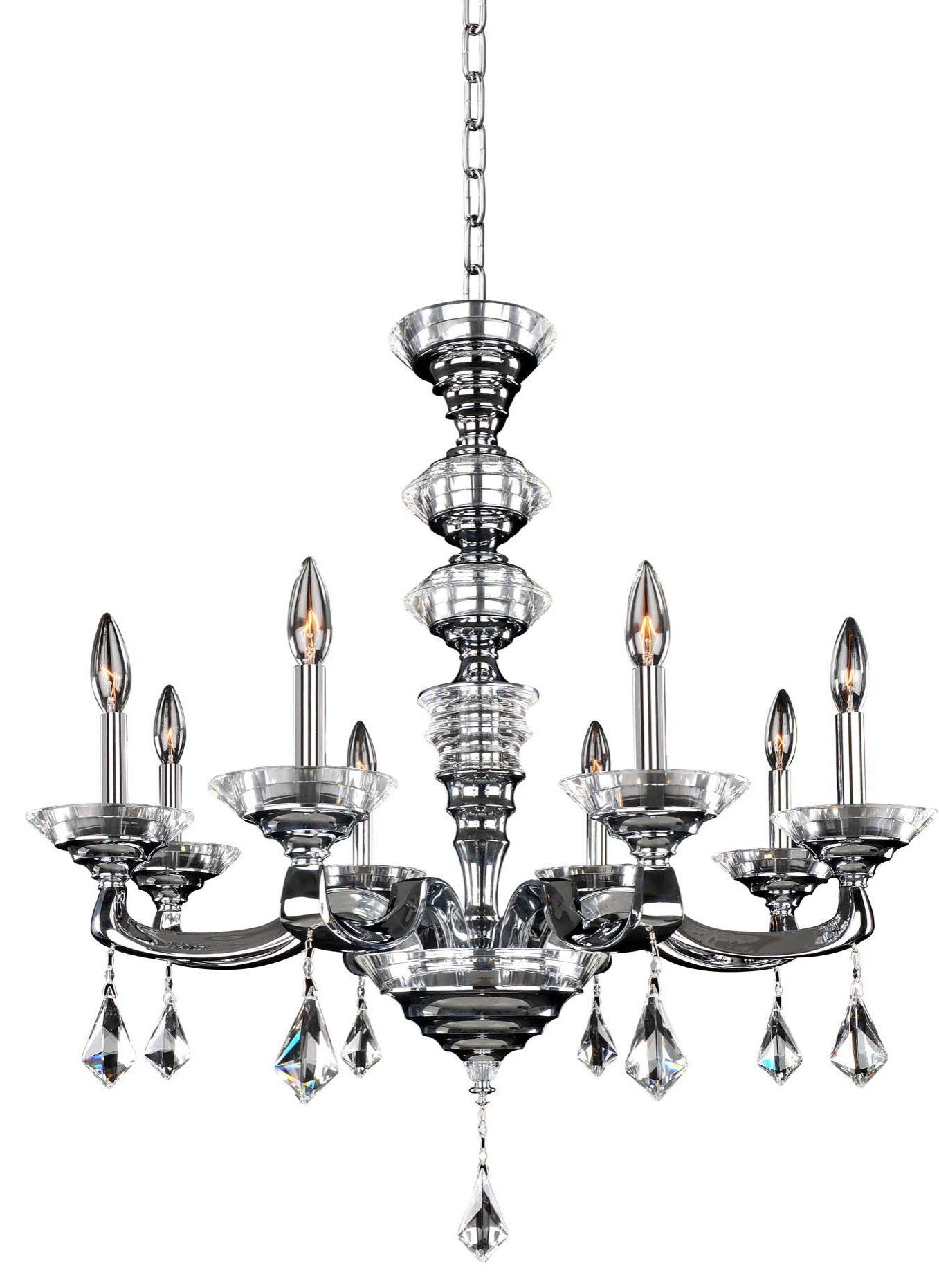 Cosimo Chandelier, Chrome, 15By KALCO LIGHTING