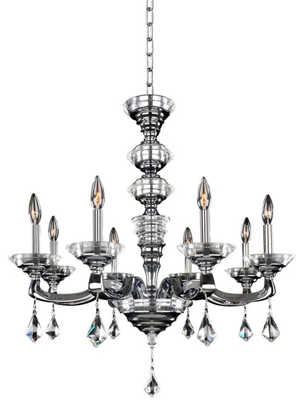 Cosimo Chandelier, Chrome, 15By KALCO LIGHTING