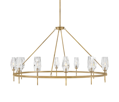 Hinkley Lighting 38259 Ana 12 Light 58"W Crystal Ring Chandelier - HeritageBy Hinkley