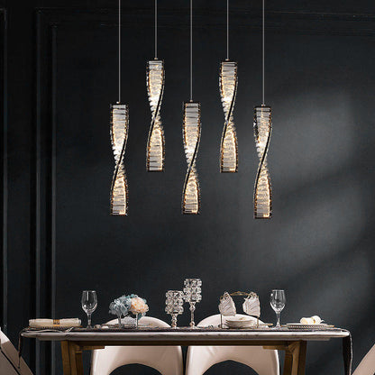 MIRODEMI? San Bartolomeo al Mare | Modern Gold Crystal Chandelier for Bedroom, Gold, Dia13.7xh19.6", Cool LightBy Miron Demid LLC