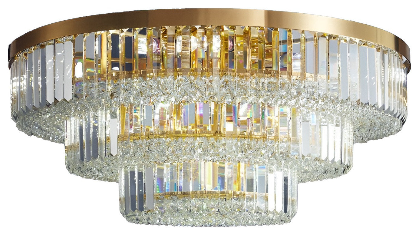 Affi | Contemporary crystal ceiling chandelier, 31.5"By Miron Demid LLC
