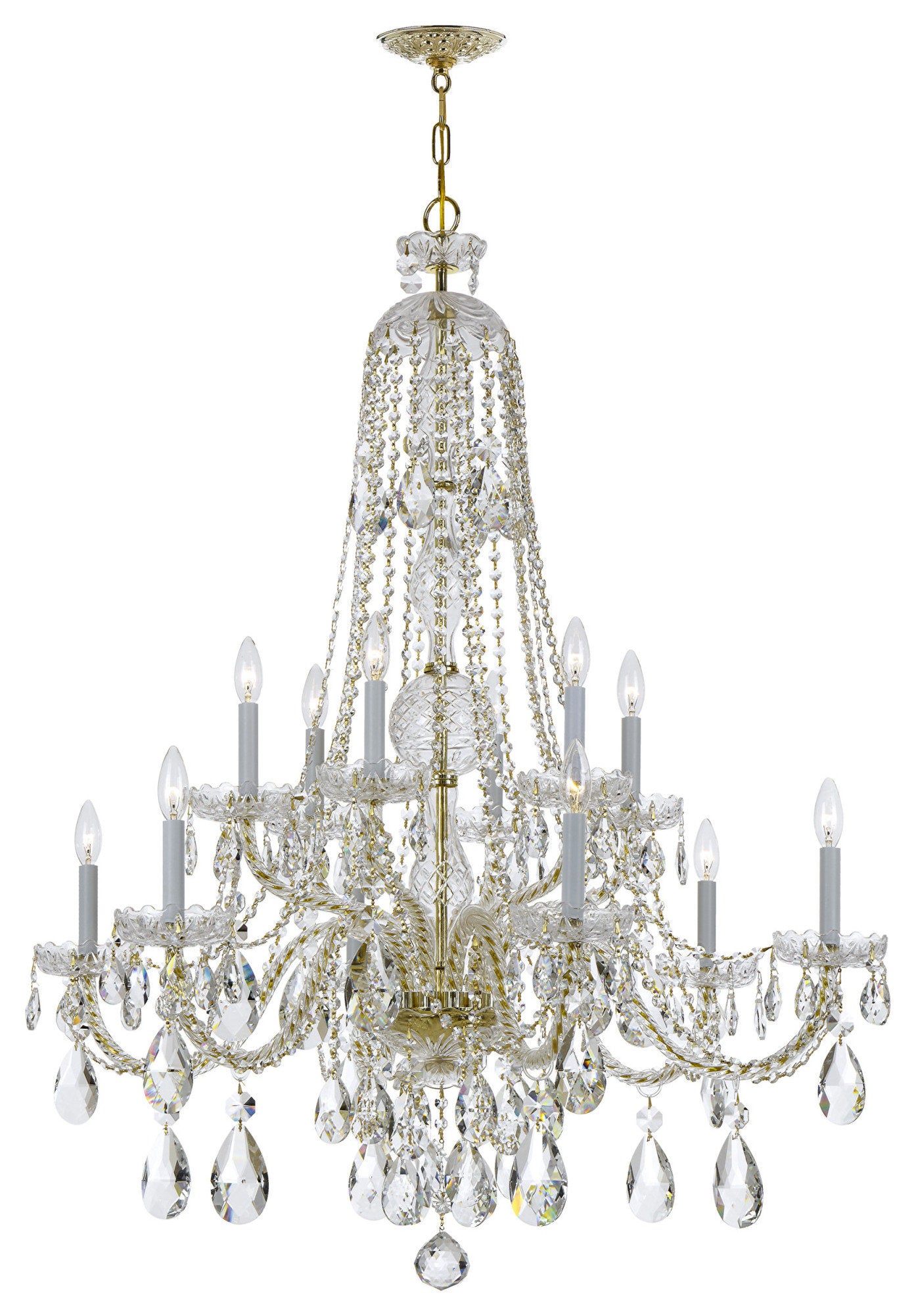 Crystorama Lighting Group 1112-CL-S Traditional Crystal 12 Light - PolishedBy Crystorama Lighting