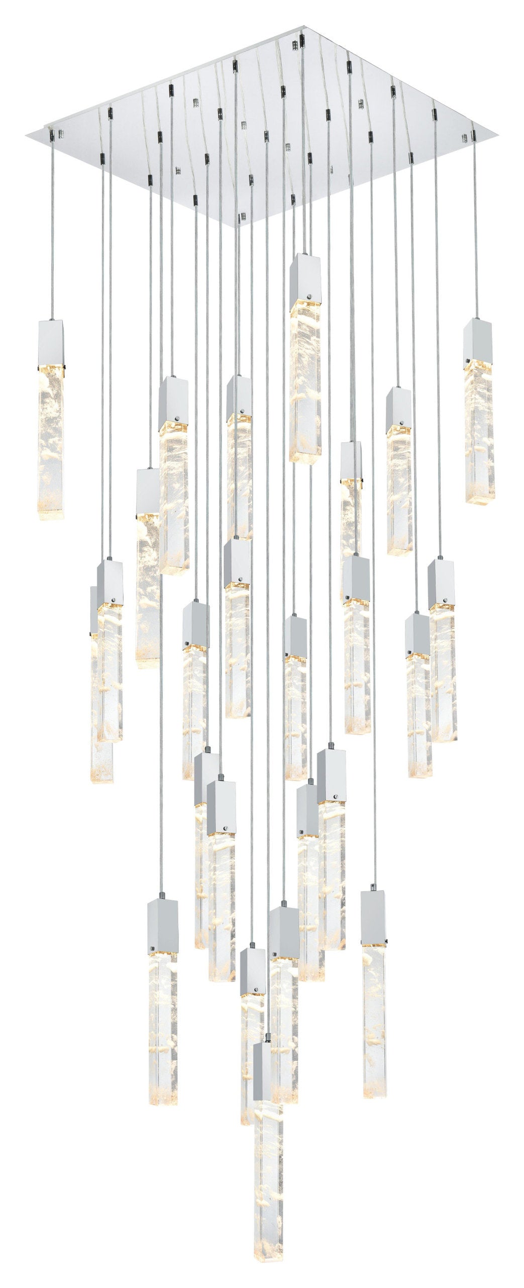 Home Living 36" Chandelier, ChromeBy Home Living