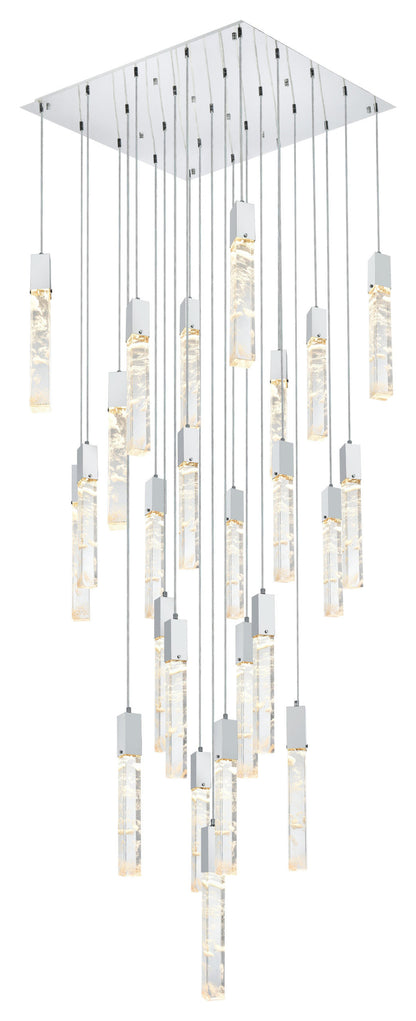 Home Living 36" Chandelier, ChromeBy Home Living