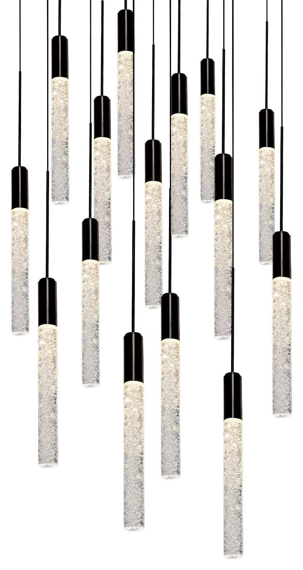 Modern Forms PD-35615 Magic 15 Light 23"W LED Multi Light Pendant - BlackBy Modern Forms