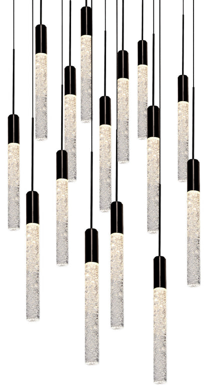 Modern Forms PD-35615 Magic 15 Light 23"W LED Multi Light Pendant - BlackBy Modern Forms