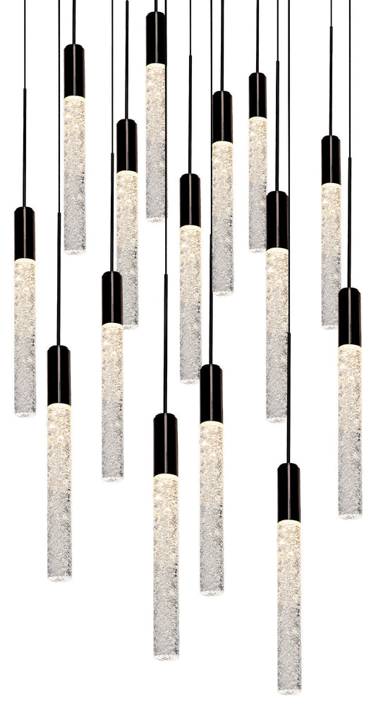 Modern Forms PD-35615 Magic 15 Light 23"W LED Multi Light Pendant - BlackBy Modern Forms