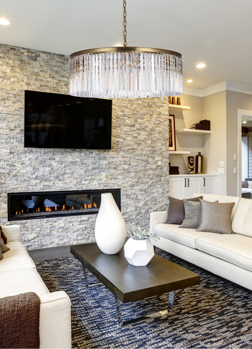 Elegant Lighting Sydney 43.5" Round Crystal ChandelierBy Elegant Furniture & Lighting