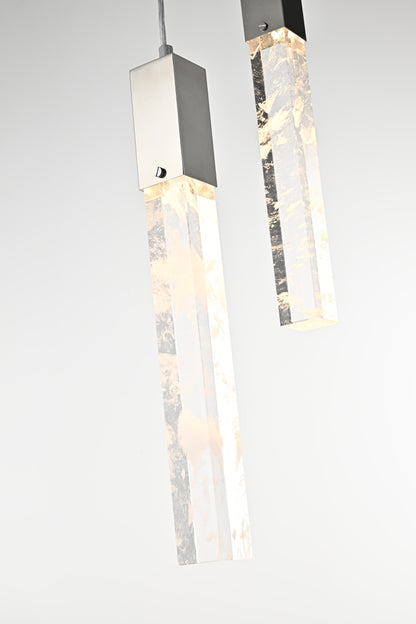 Home Living 36" Chandelier, ChromeBy Home Living
