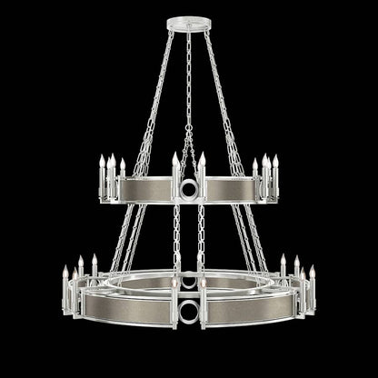 Fine Art Handcrafted Lighting Mirage 24 Light 50" Wide Taper Candle Style Chandelier