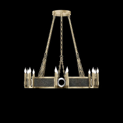 Fine Art Handcrafted Lighting Mirage 12 Light 36" Wide Taper Candle Style Chandelier