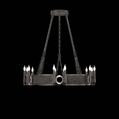 Fine Art Handcrafted Lighting Mirage 12 Light 36" Wide Taper Candle Style Chandelier