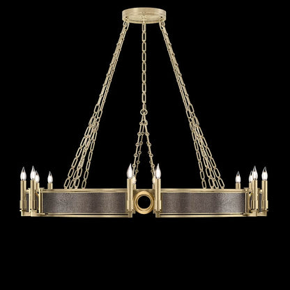 Fine Art Handcrafted Lighting Mirage 12 Light 50" Wide Taper Candle Style Chandelier