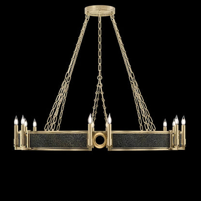 Fine Art Handcrafted Lighting Mirage 12 Light 50" Wide Taper Candle Style Chandelier