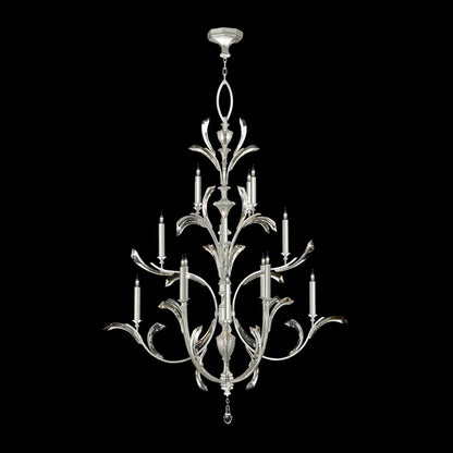 Fine Art Handcrafted Lighting Beveled Arcs 16 Light 56" Wide Crystal Chandelier