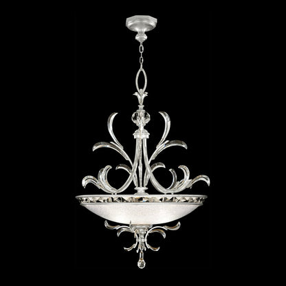 Fine Art Handcrafted Lighting Beveled Arcs 3 Light 44" Wide Crystal Pendant