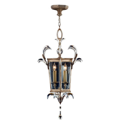 Fine Art Handcrafted Lighting Beveled Arcs 22" Diameter Three-Light Beveled Crystal Foyer Pendant