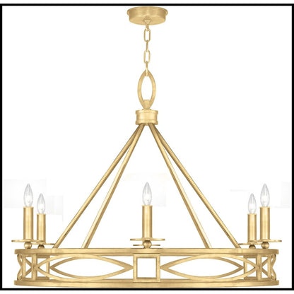 Fine Art Handcrafted Lighting Cienfuegos 6 Light 38" Wide Candle Style Chandelier