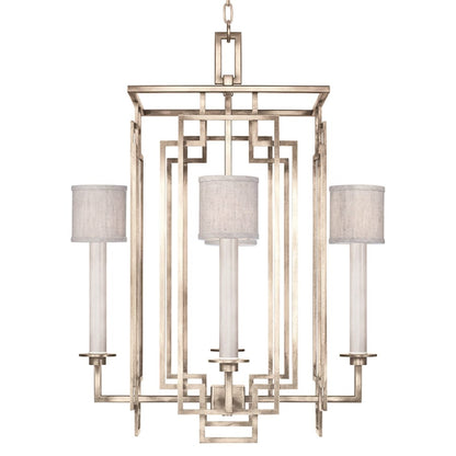 Fine Art Handcrafted Lighting Cienfuegos 4 Light 24" Wide Chandelier with Fabric Shades